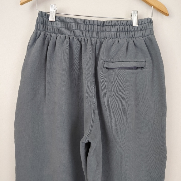 Alexander Wang T Puff Logo Crop Sweatpants Structured Terry Size Small Asphalt - Picture 12 of 16